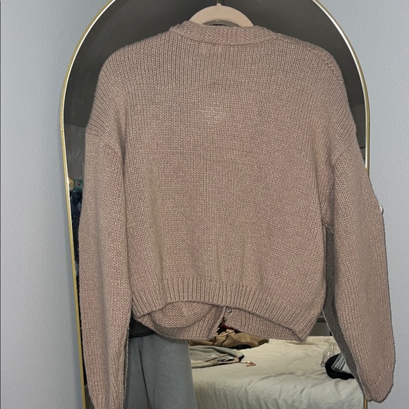 Dreamers Floral Knit Cardigan - Brown and White - Picture 3 of 3